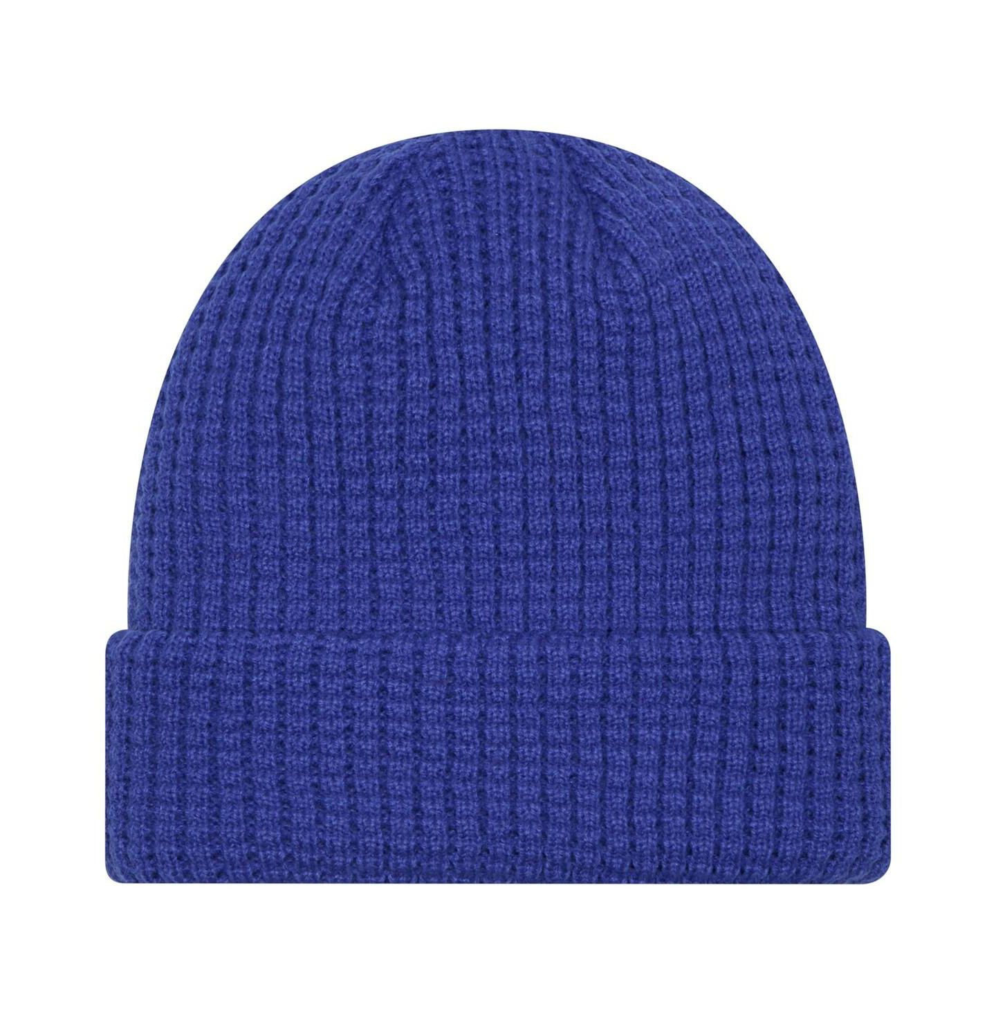 Мужская шапка New Era Royal Buffalo Sabres Waffle Cuffed Knit Hat — фото 2