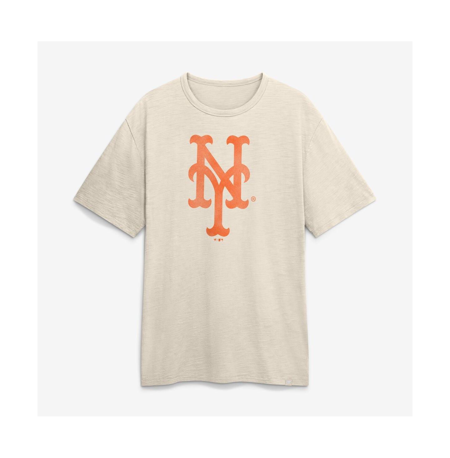 Мужская футболка Fanatics Cream New York Mets Stadium Slub — фото 1