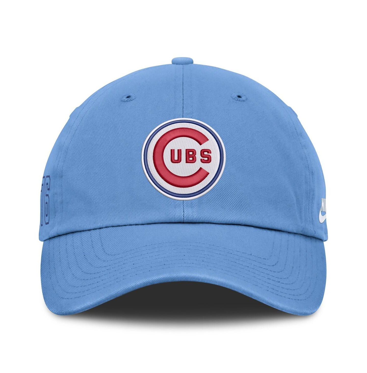 Мужская кепка Nike Light Blue Chicago Cubs Cooperstown Club Adjustable Hat — фото 2