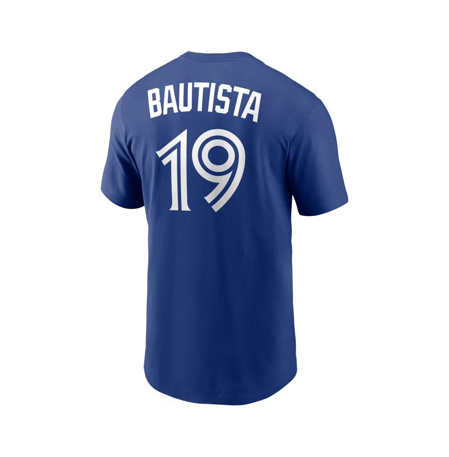 Мужская футболка Nike Jose Bautista Royal Toronto Blue Jays Cooperstown Collection Name & Number — фото 3