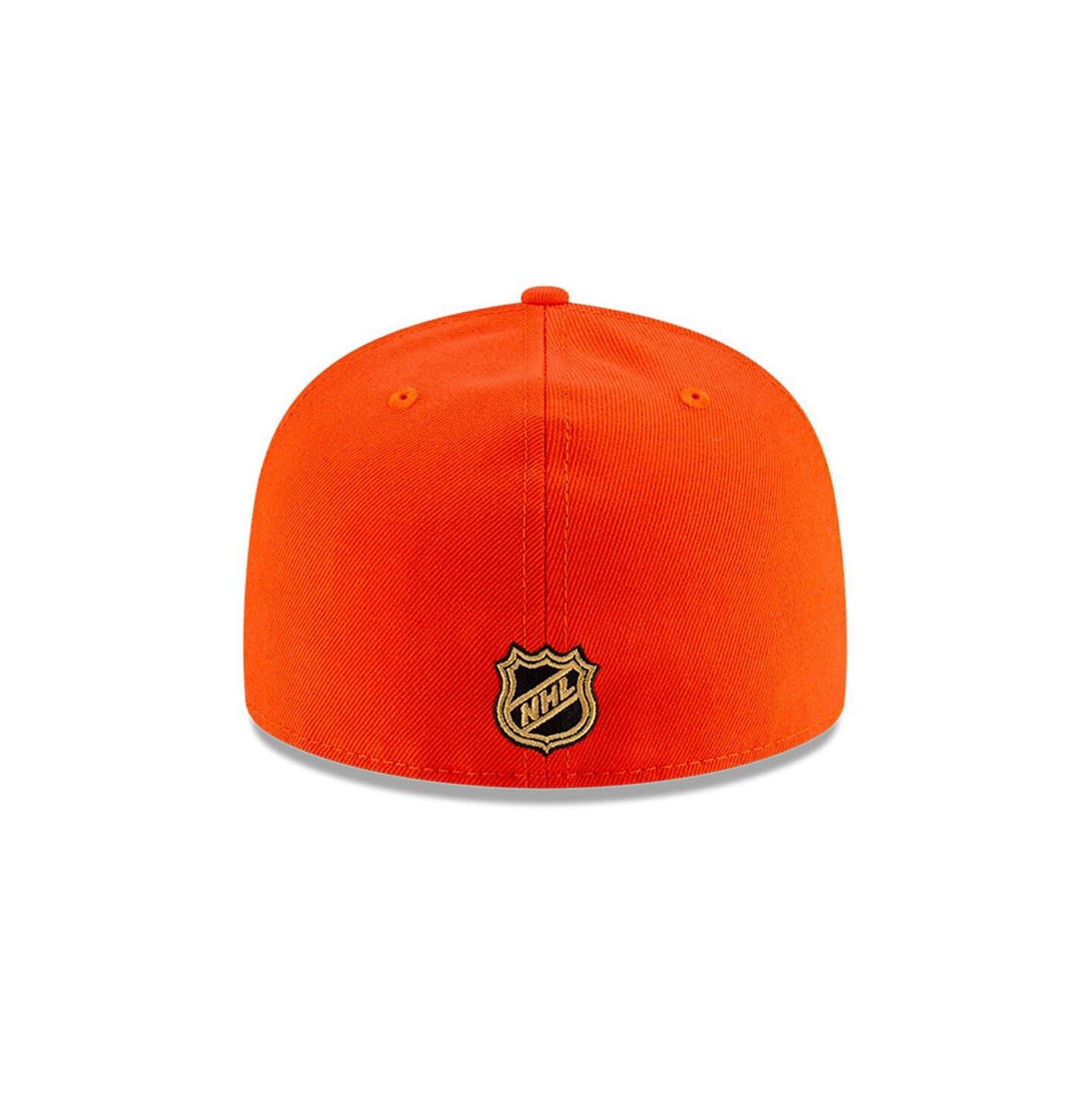 Мужская кепка New Era Orange Anaheim Ducks Core 59FIFTY Fitted Hat — фото 4