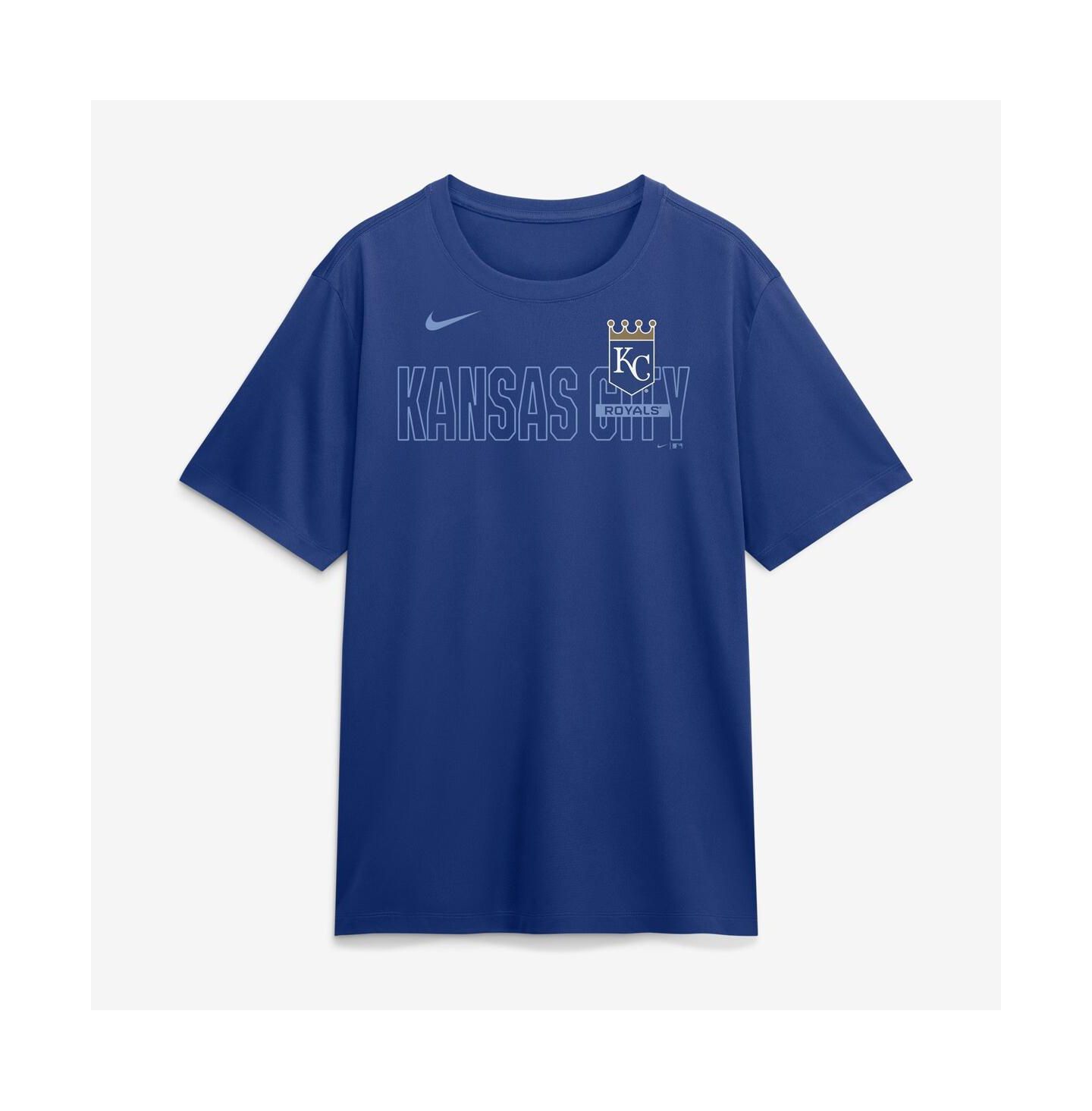 Мужская футболка Nike Royal Kansas City Royals Knockout Team Legend Dri-FIT — фото 2