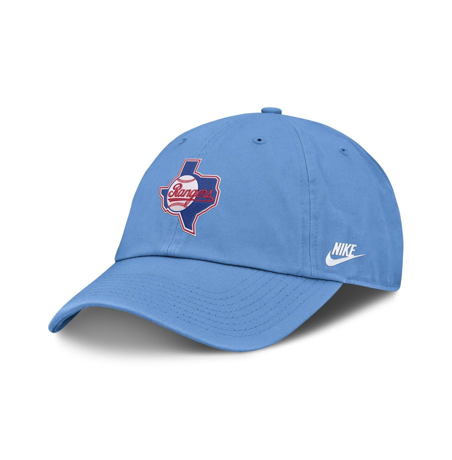Мужская кепка Nike Light Blue Texas Rangers Cooperstown Club Adjustable Hat — фото 3