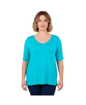 Women's Lattice Sleeve Tunic