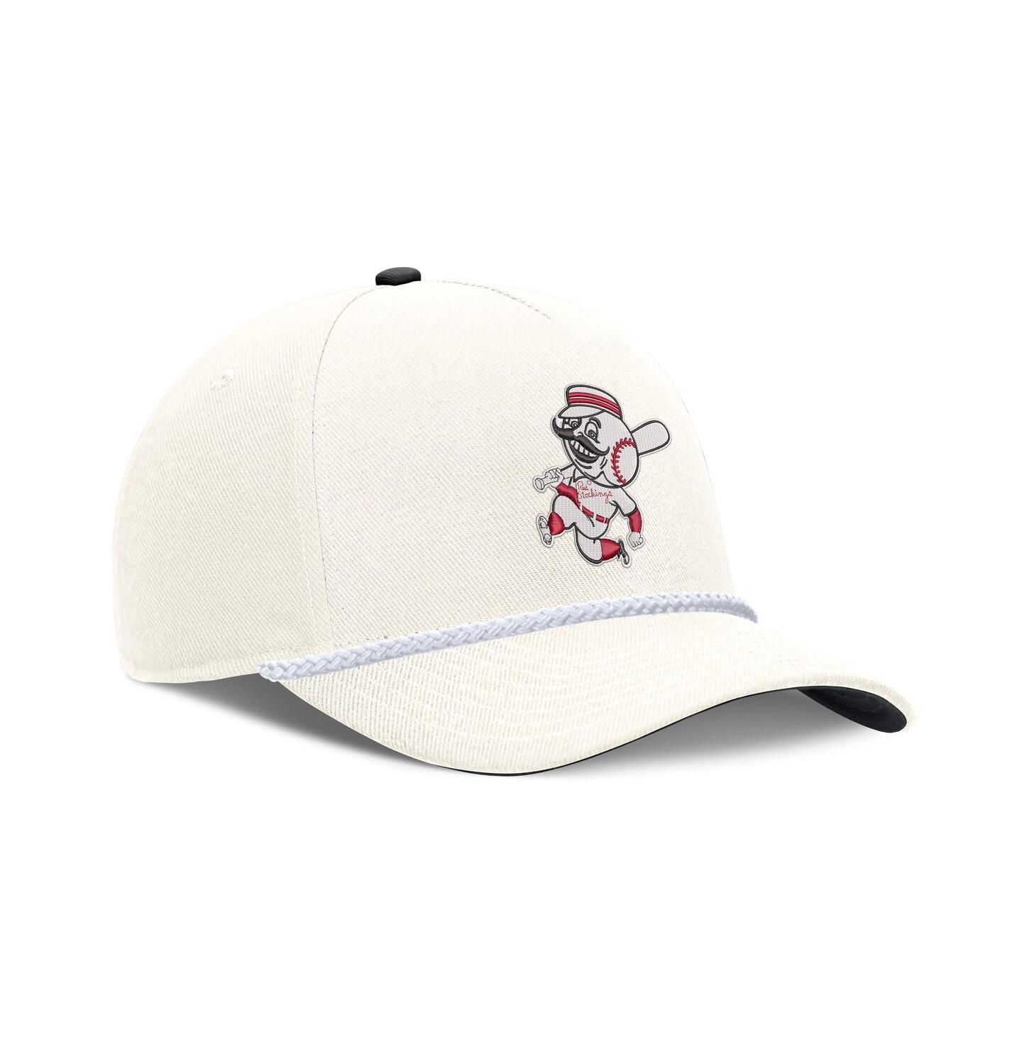 Мужская кепка Nike Cream Cincinnati Reds Cooperstown Rise Adjustable Hat — фото 3