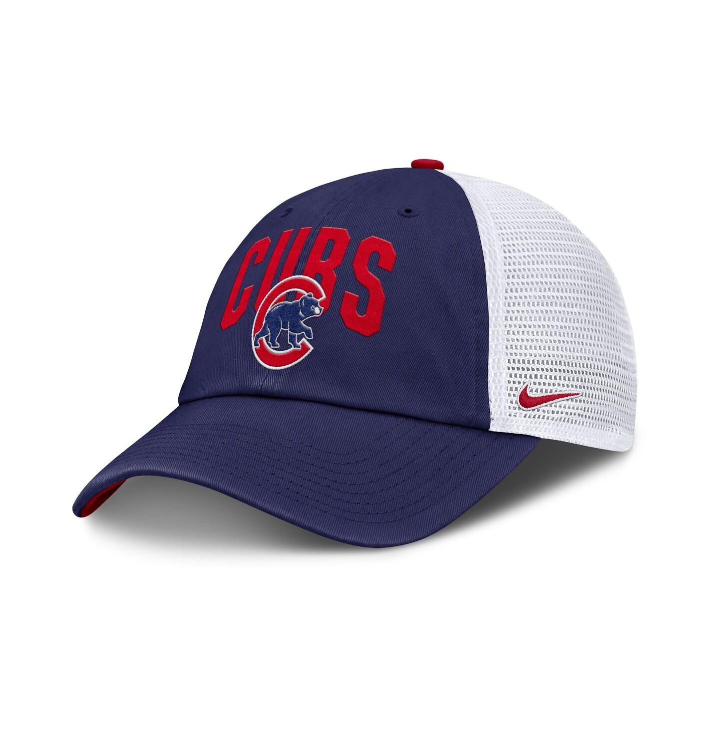 Мужская кепка Nike Royal Chicago Cubs Primetime Club Adjustable Trucker Hat — фото 1