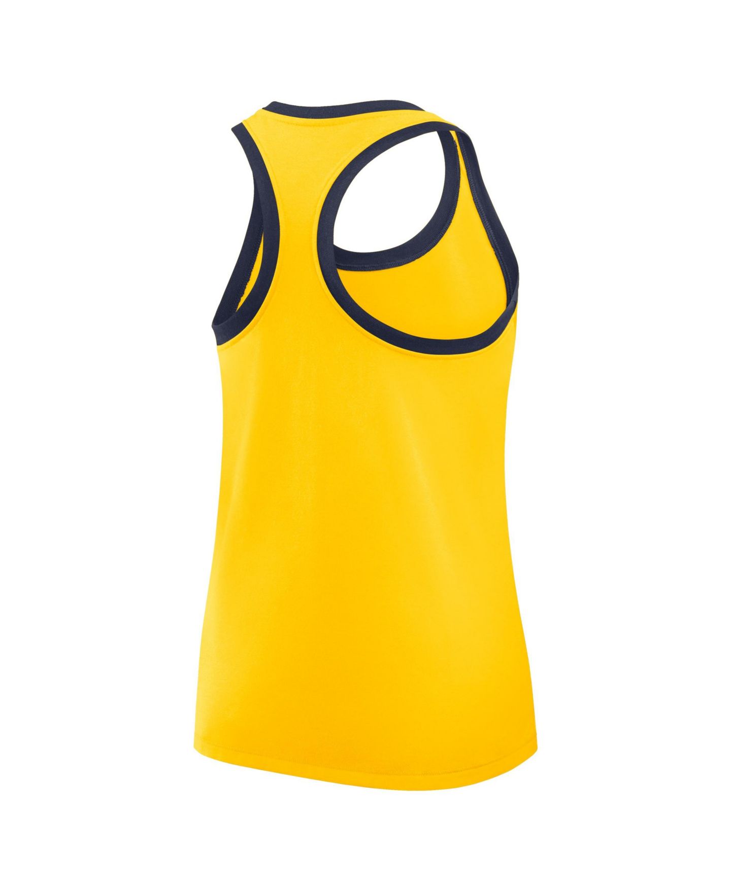 Женский топ Jordan Maize Michigan Wolverines Uni Name Tri-Blend Dri-FIT Racerback — фото 3