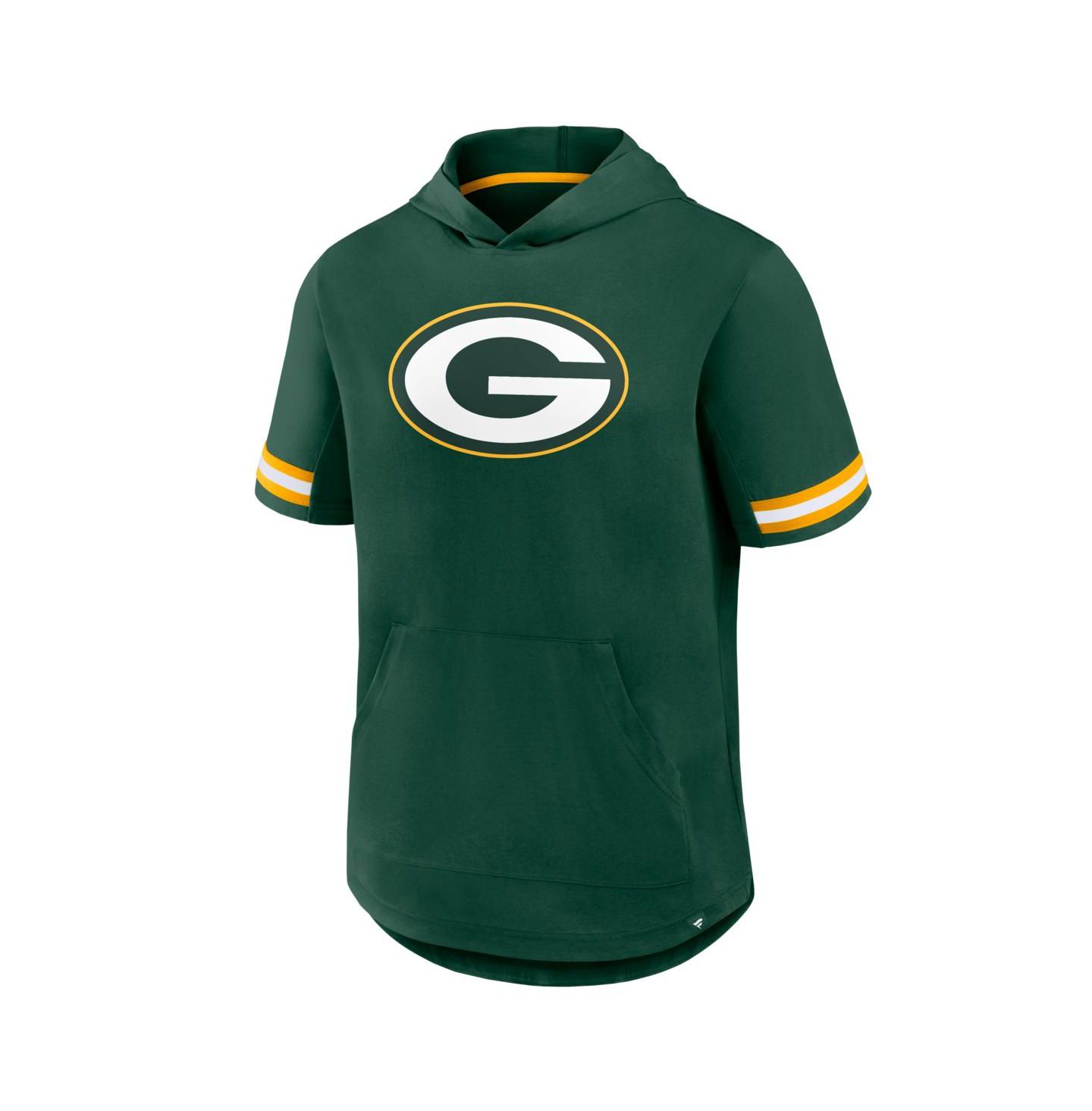 Мужская футболка Fanatics Green Bay Packers Optimal Play Short Sleeve Hooded — фото 2