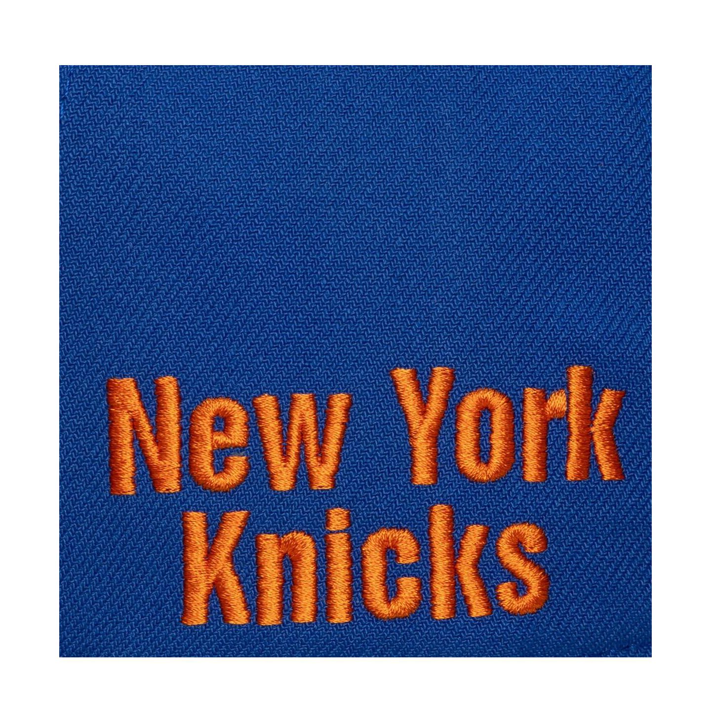 Мужская кепка Mitchell & Ness White New York Knicks Hardwood Classics Legendary Away Pro-Pinch Adjustable Hat — фото 3