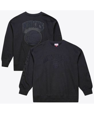 Men's Black New York Knicks Phantom Fleece Sweatshirt