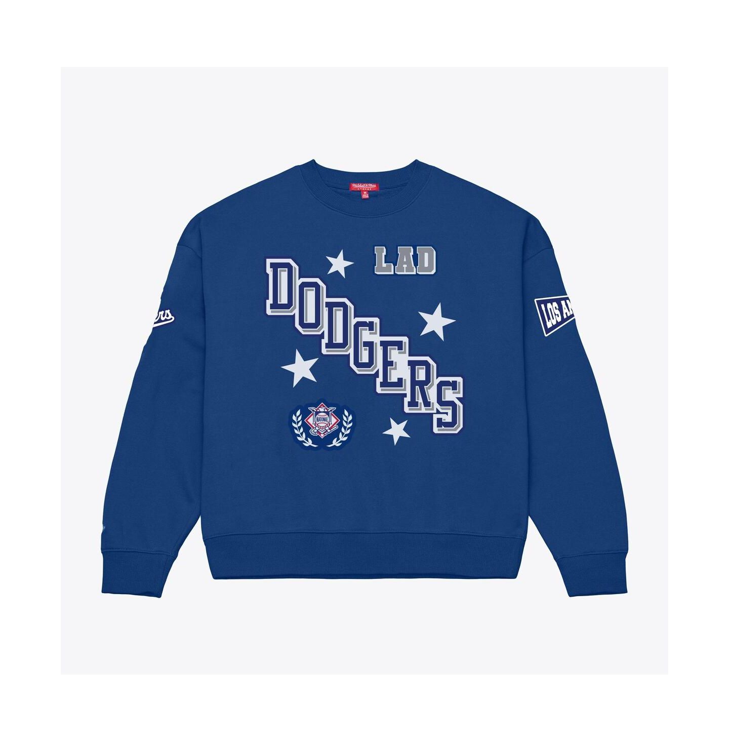 Женская толстовка Mitchell & Ness Royal Los Angeles Dodgers Pep Rally — фото 1