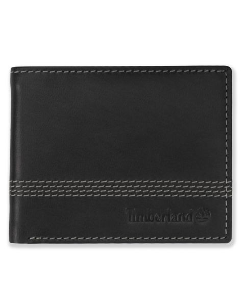 Timberland Men's Cloudy Leather Billfold Wallet
