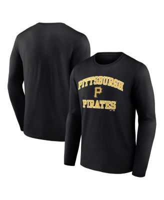 Men's Black Pittsburgh Pirates Heart Soul Long Sleeve T-Shirt