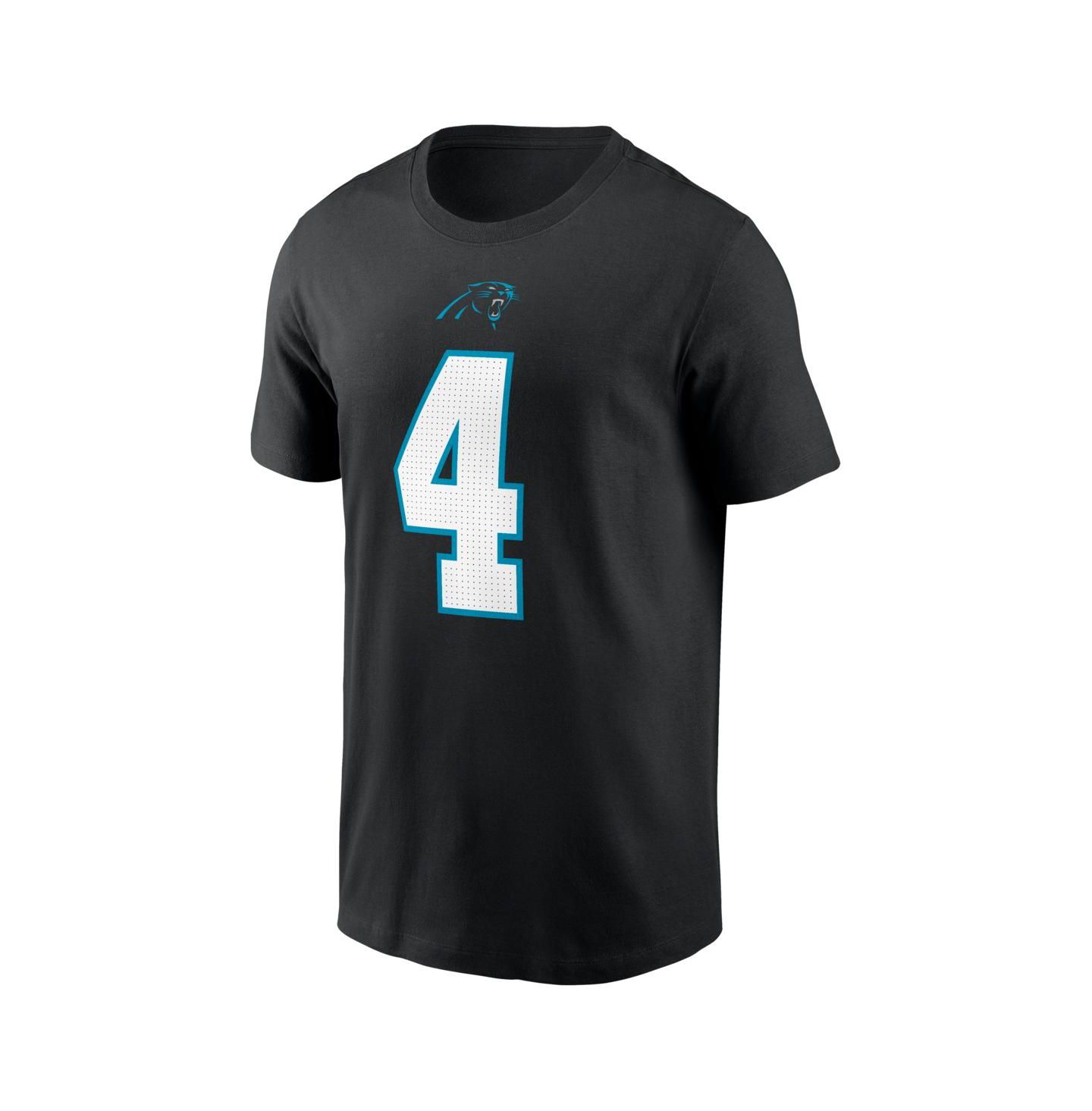 Мужская футболка Nike Tetairoa McMillan Black Carolina Panthers Name & Number — фото 2