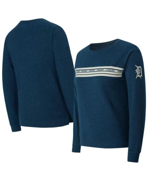Женская футболка Concepts Sport Navy Detroit Tigers Birch French Terry Long Sleeve