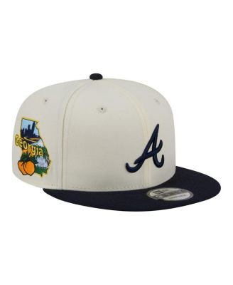 Men's Cream/Navy Atlanta Braves Localized 9FIFTY Snapback Hat
