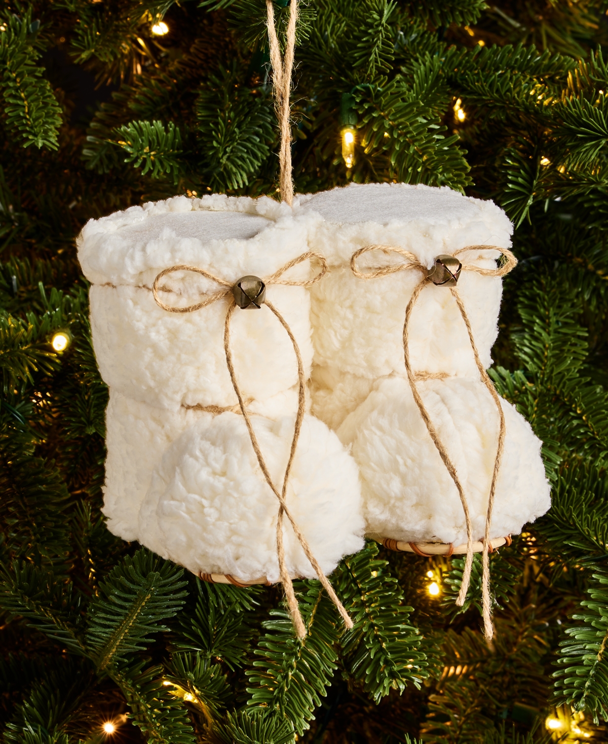 Holiday Lane Cozy Cabin Snow Boots Ornament, Macy's Exclusive