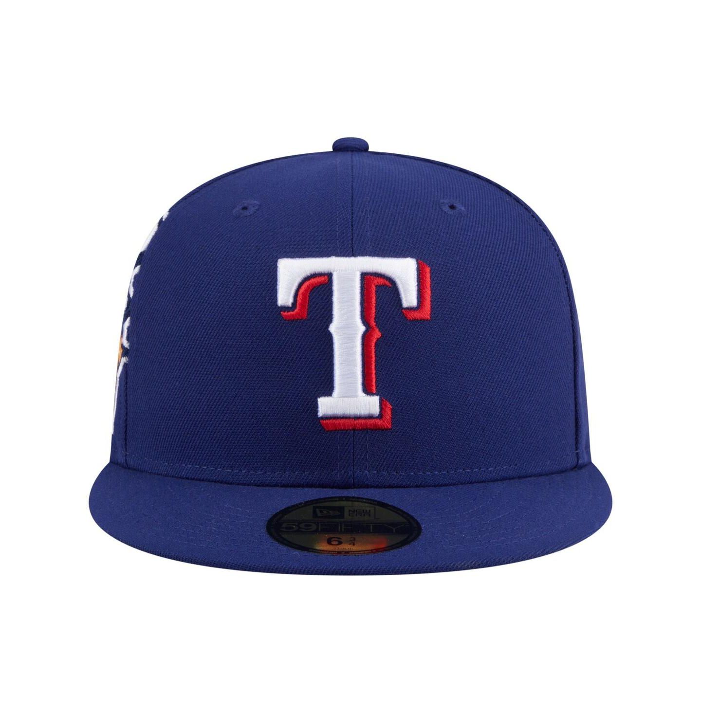 Мужская кепка New Era Royal Texas Rangers Hidden Hit 59FIFTY Fitted Hat — фото 2