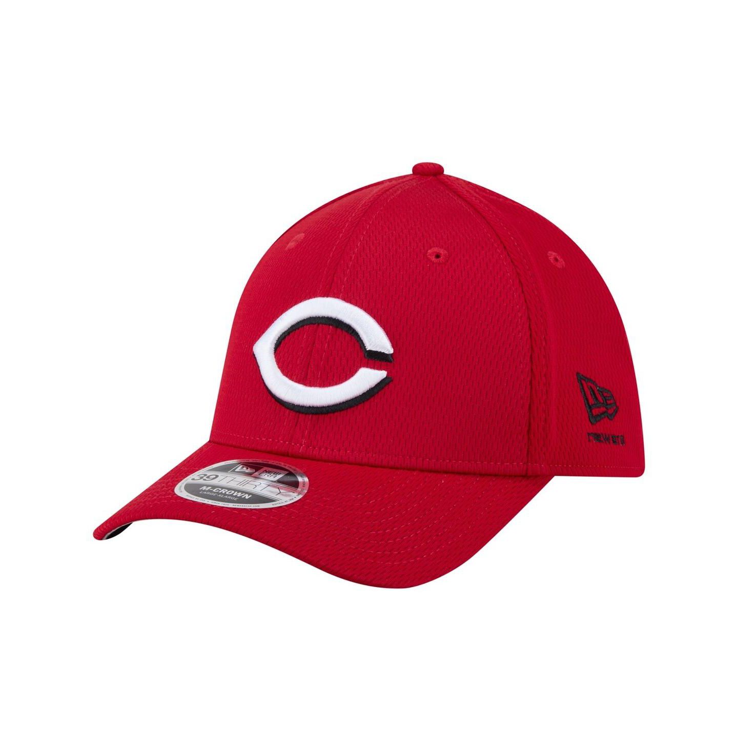 Мужская кепка New Era Red Cincinnati Reds Dash 39THIRTY Flex Hat — фото 1