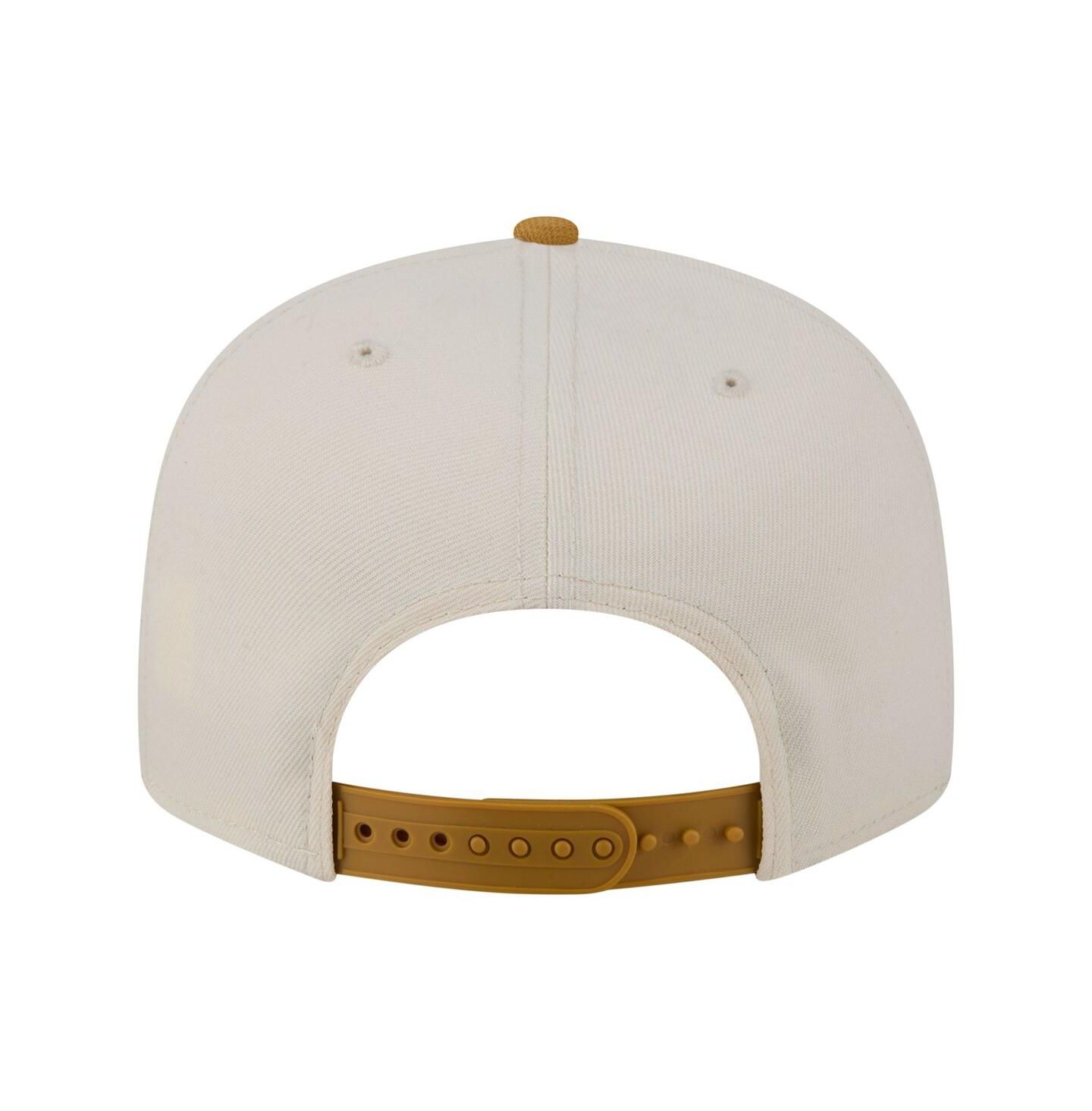 Мужские головные уборы New Era Cream/Tan Atlanta Hawks Two-Tone Color Pack 9FIFTY Snapback Hat — фото 4