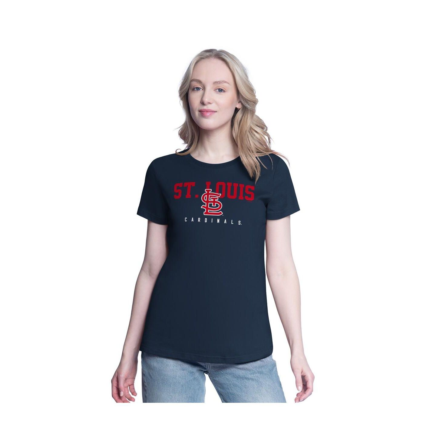 Женские футболки G-III 4Her by Carl Banks Red/Navy St. Louis Cardinals Two T-Shirt Combo Pack — фото 4