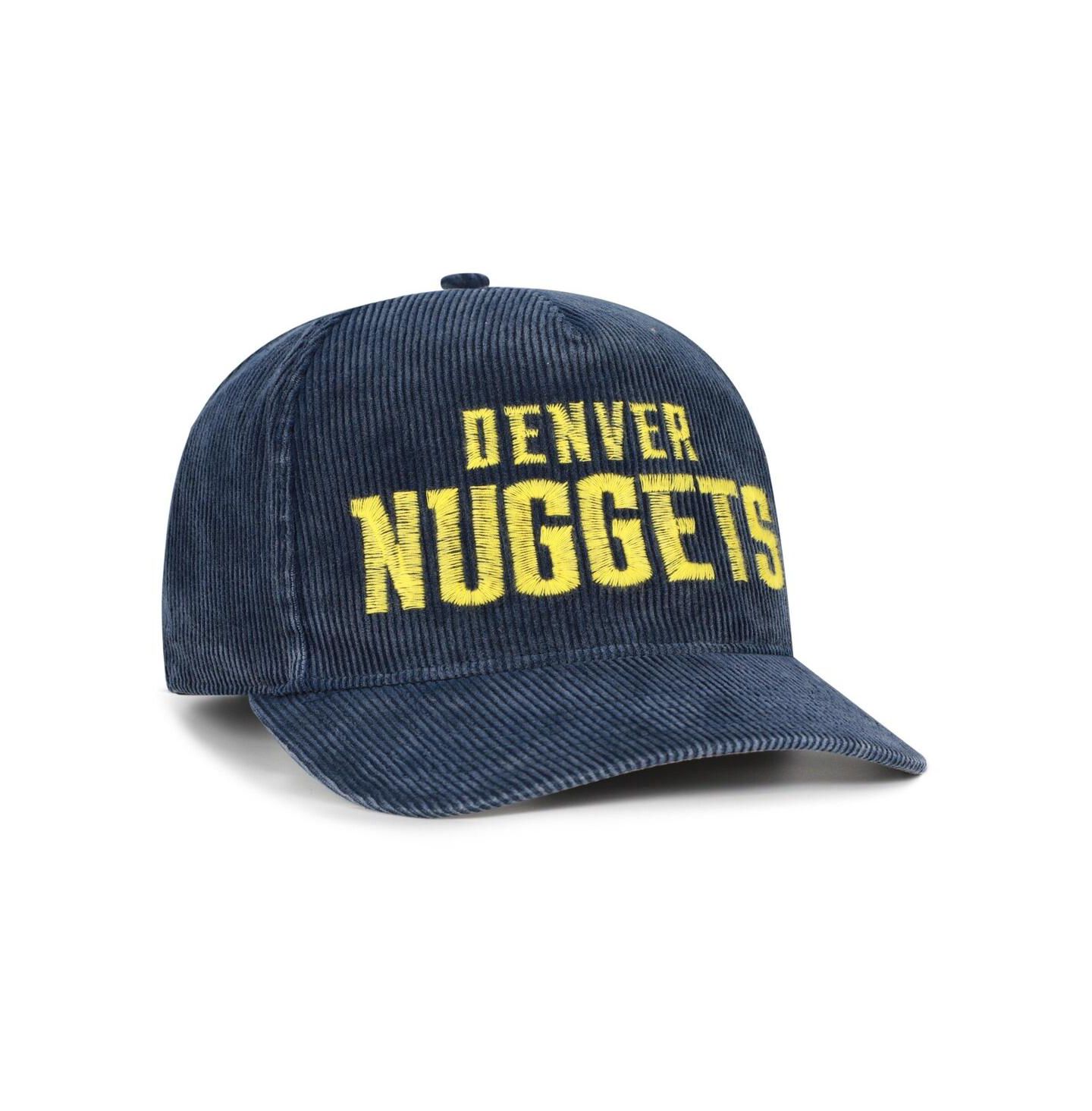 Мужской головной убор '47 Brand Navy Denver Nuggets Reclaim Snow Wash Corduroy Adjustable Hitch Hat — фото 2