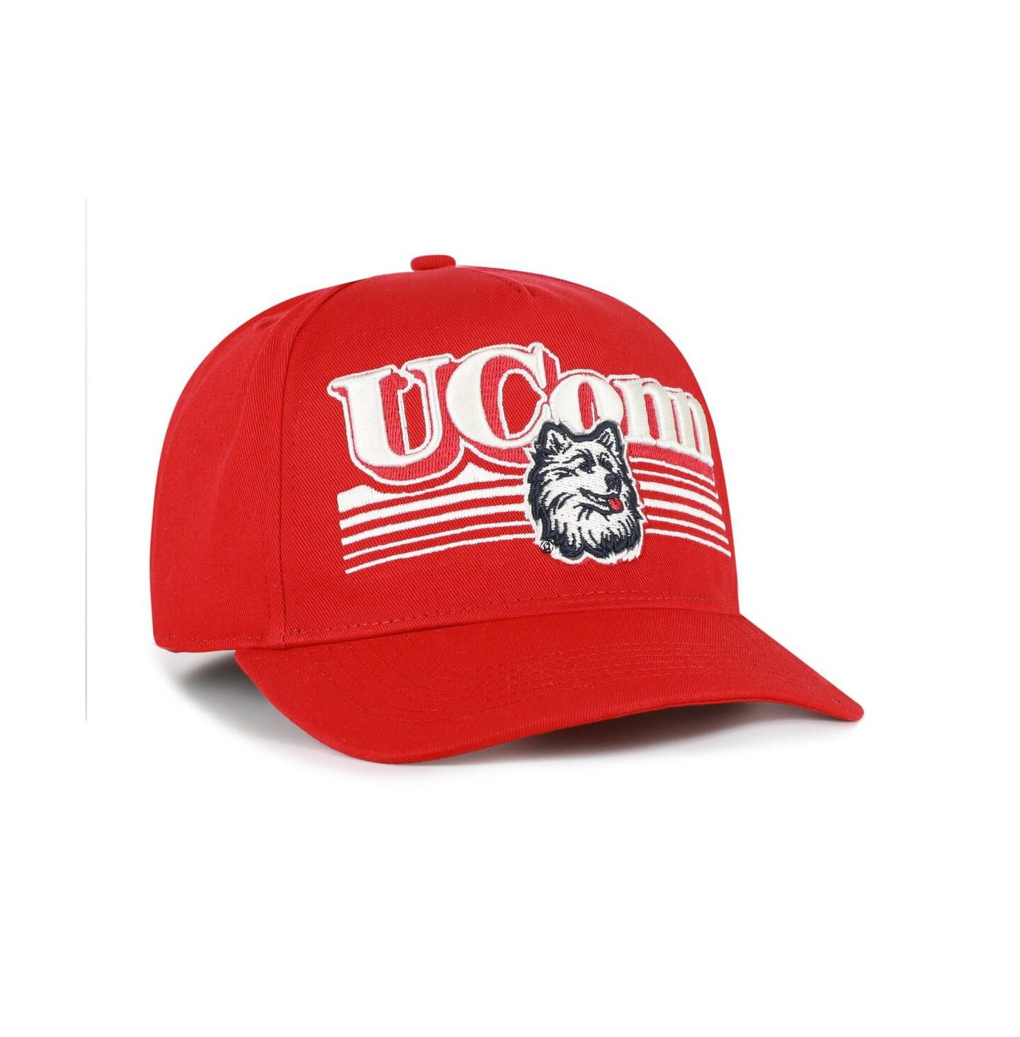 Мужская кепка '47 Brand Red UConn Huskies Script Fade Hitch Adjustable Hat — фото 2