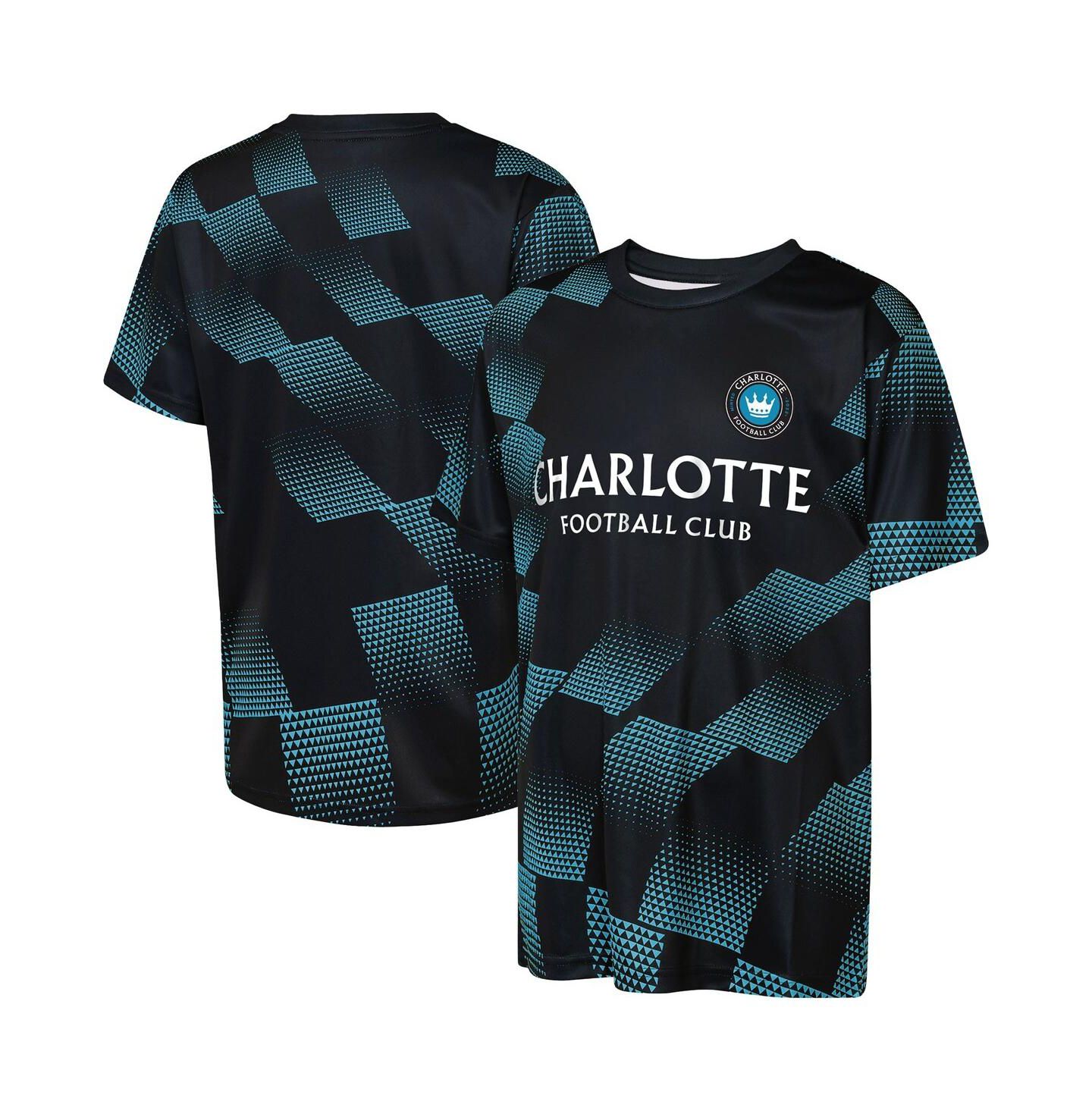 Детская футболка Outerstuff Black Charlotte FC Sheer Thrill — фото 1