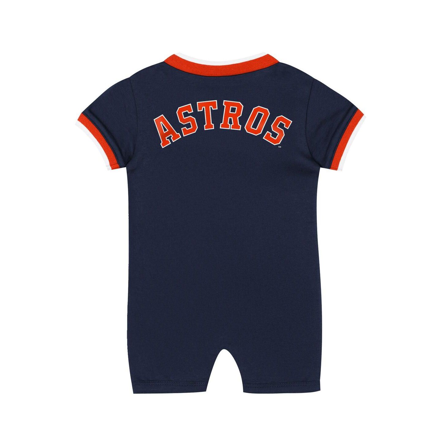 Комбинезон Outerstuff Navy Houston Astros Pinch Coverall для малышей — фото 3