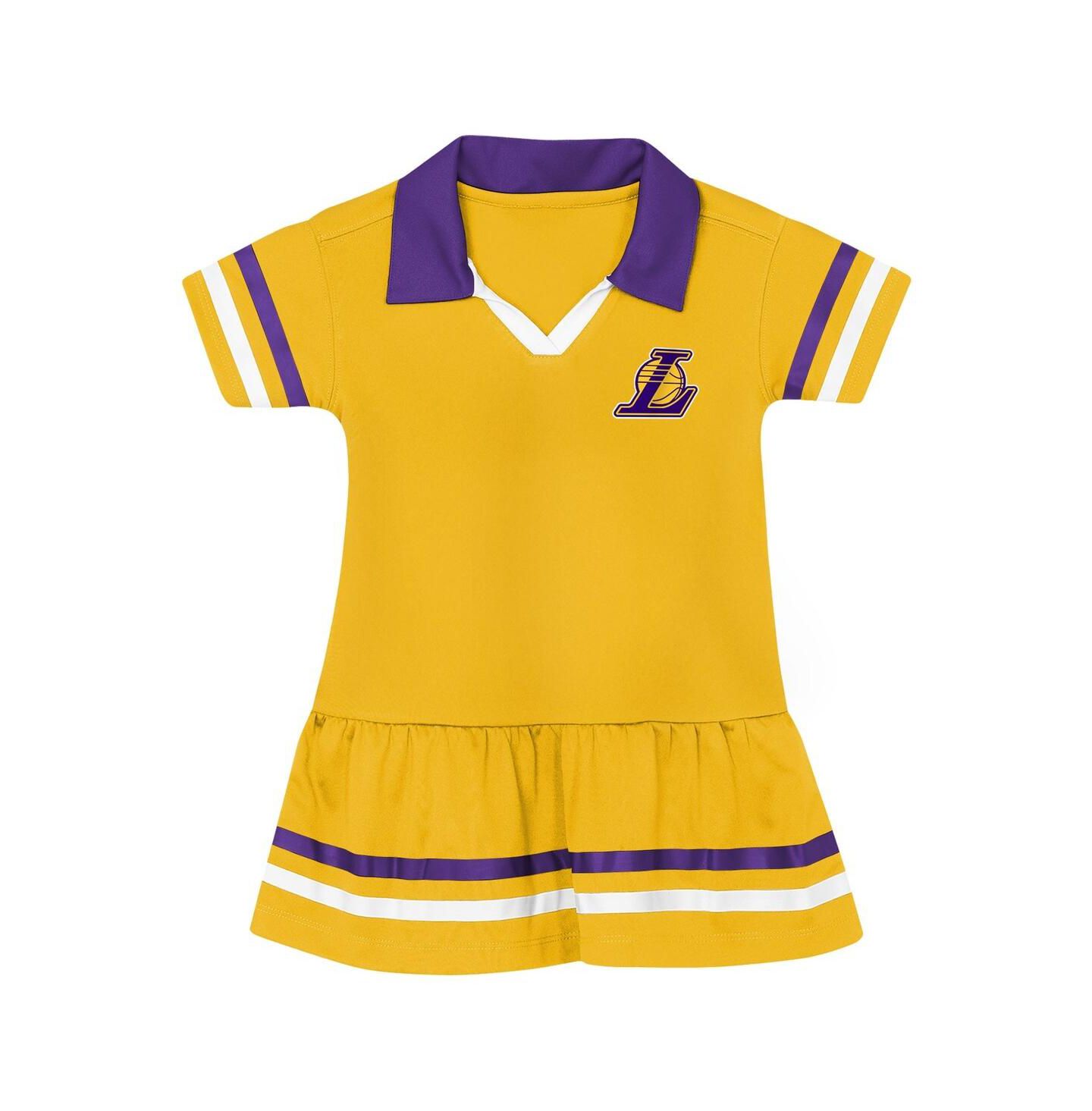 Платье Outerstuff Gold Los Angeles Lakers Star Player Fashion Dress для девочек — фото 2