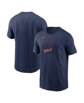 Men's Navy Detroit Tigers Alternate Logo 2-Hit T-Shirt