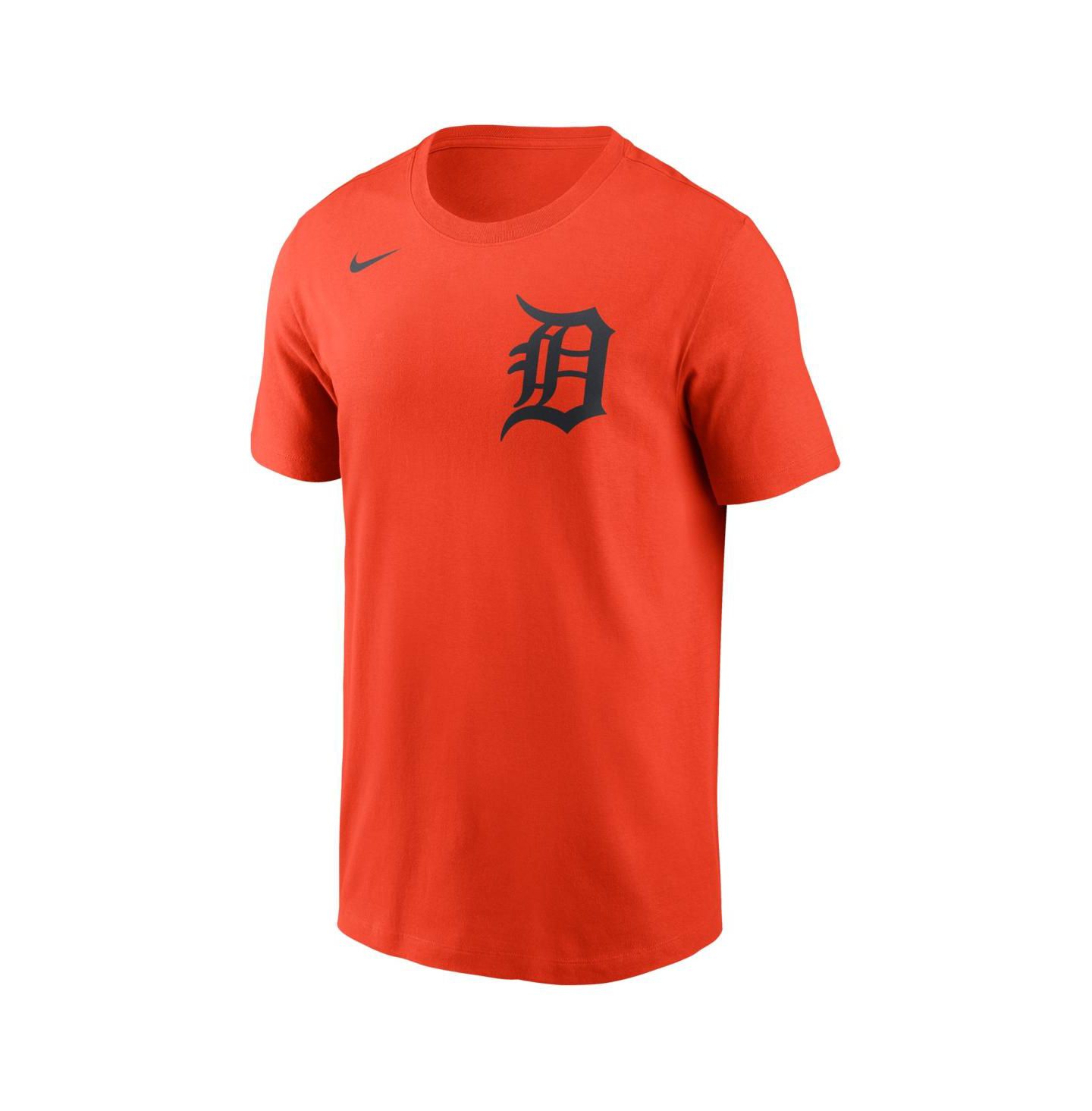Мужская футболка Nike Orange Detroit Tigers Wordmark — фото 1