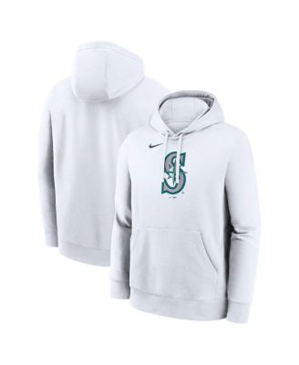 Men's White Seattle Mariners Logo Club Hoodie