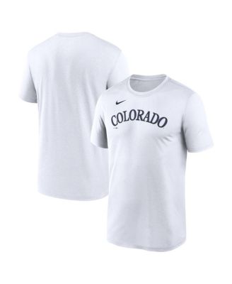 Men's White Colorado Rockies New Legend Wordmark Dri-FIT T-Shirt