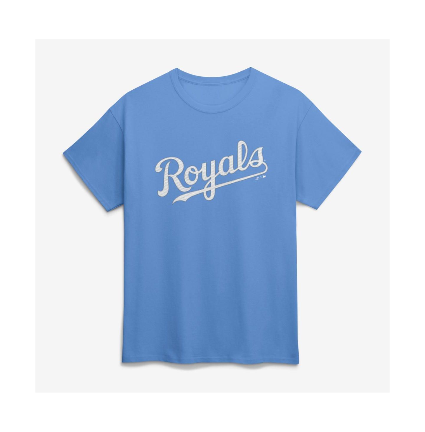 Мужская футболка Logo Athletic Light Blue Kansas City Royals Wordmark — фото 1