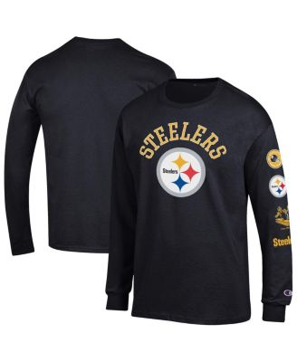 Men's Black Pittsburgh Steelers Seal Long Sleeve T-Shirt