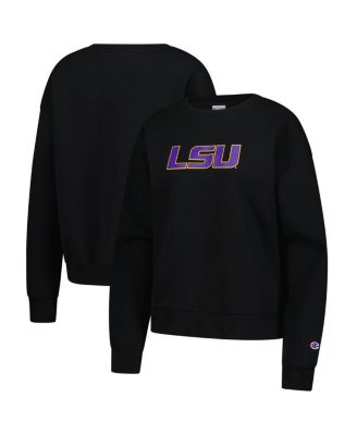 Women's Black LSU Tigers Powerblend Sweatshirt