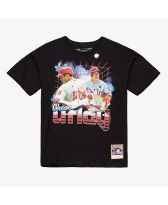 Men's Chase Utley Black Philadelphia Phillies Legendary Collage Player T-Shirt