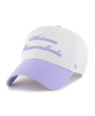 Women's White/Purple Arizona Diamondbacks Gelato Two-Tone Clean Up Adjustable Hat