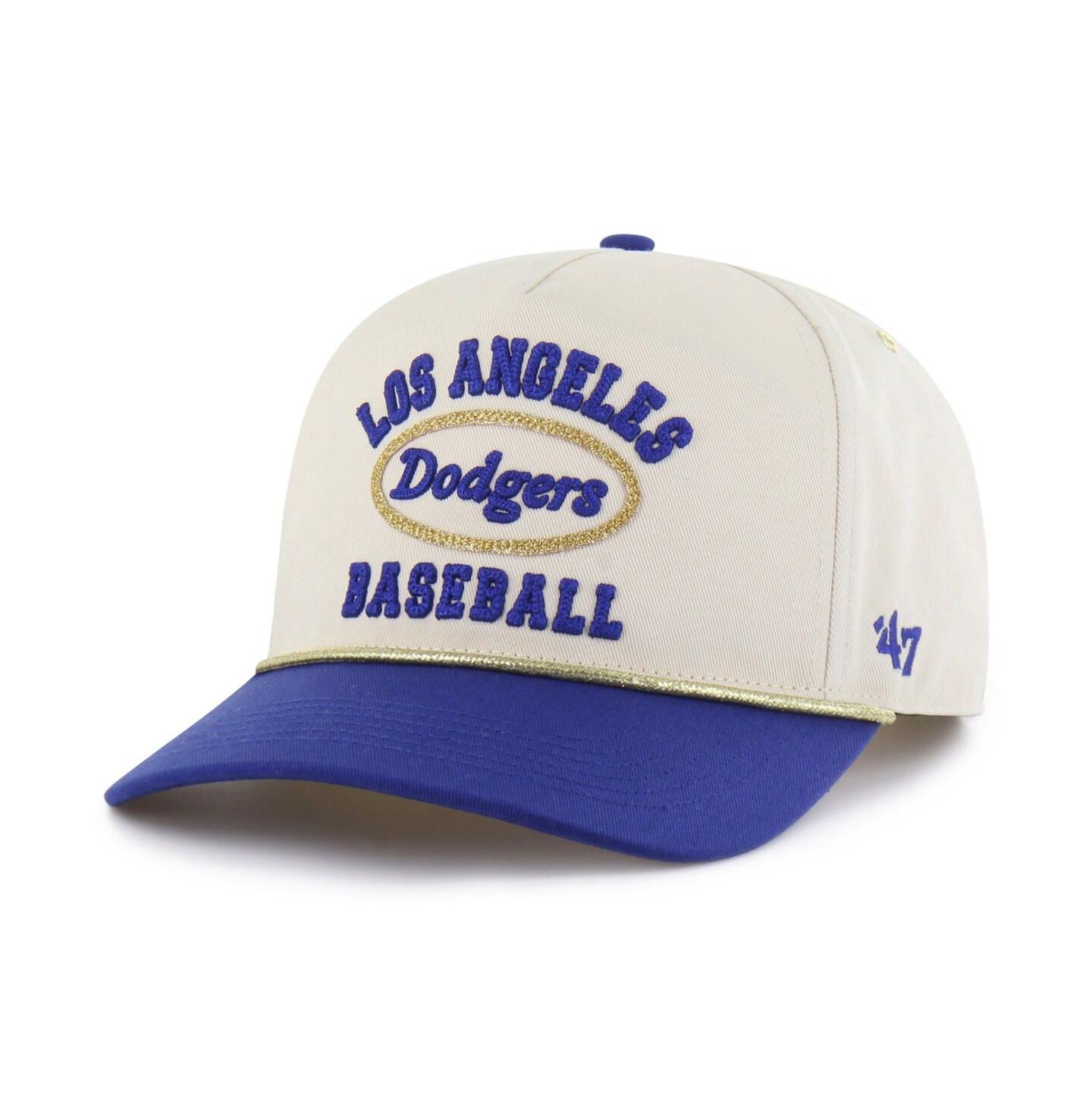 Мужская кепка '47 Brand Stoney Clover Lane X Natural/Royal Los Angeles Dodgers Glitter Rope Hitch Adjustable Hat — фото 2