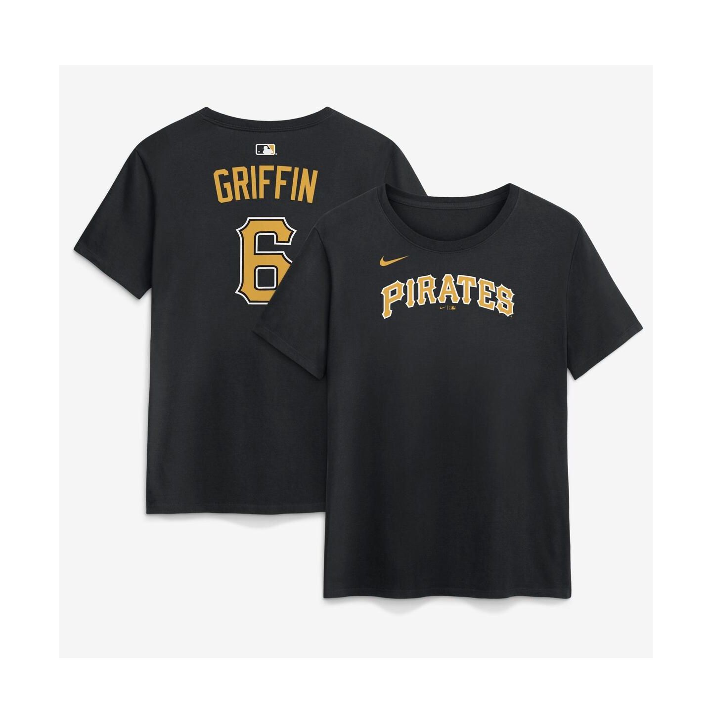 Женская футболка Nike Konnor Griffin Black Pittsburgh Pirates Name and Number — фото 1