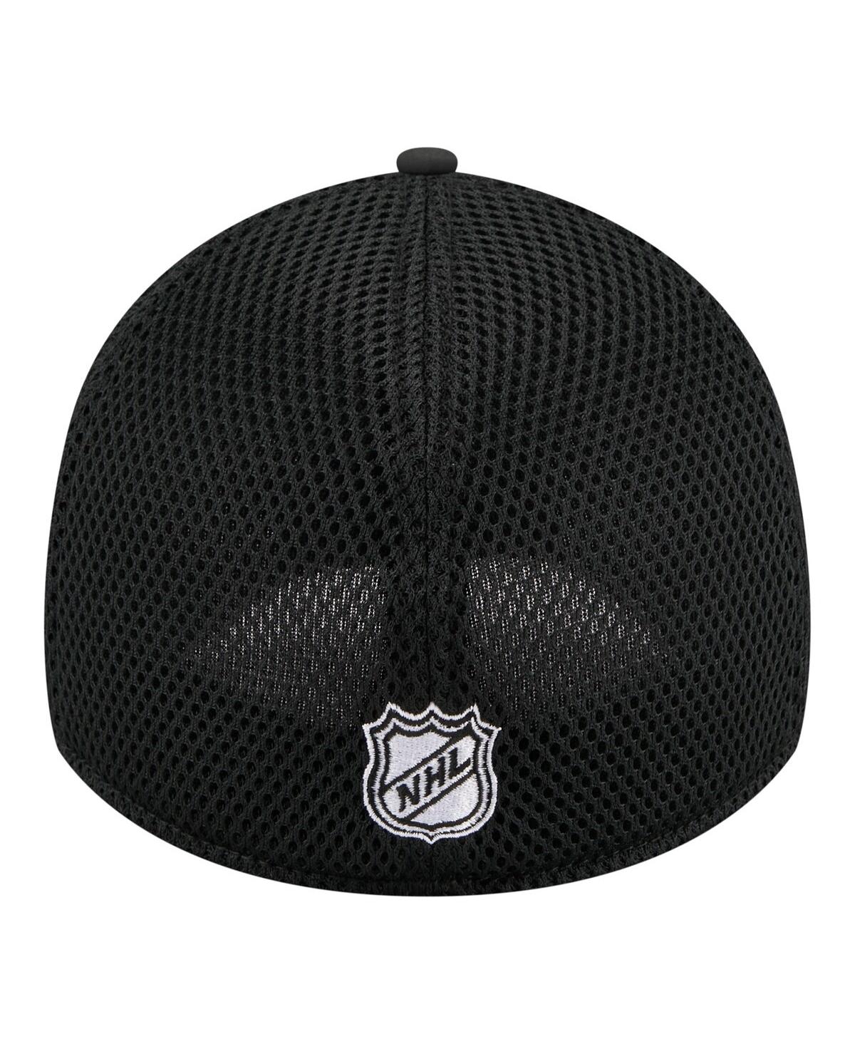 New Era Men's Black Utah Mammoth Logo 39THIRTY Flex Hat