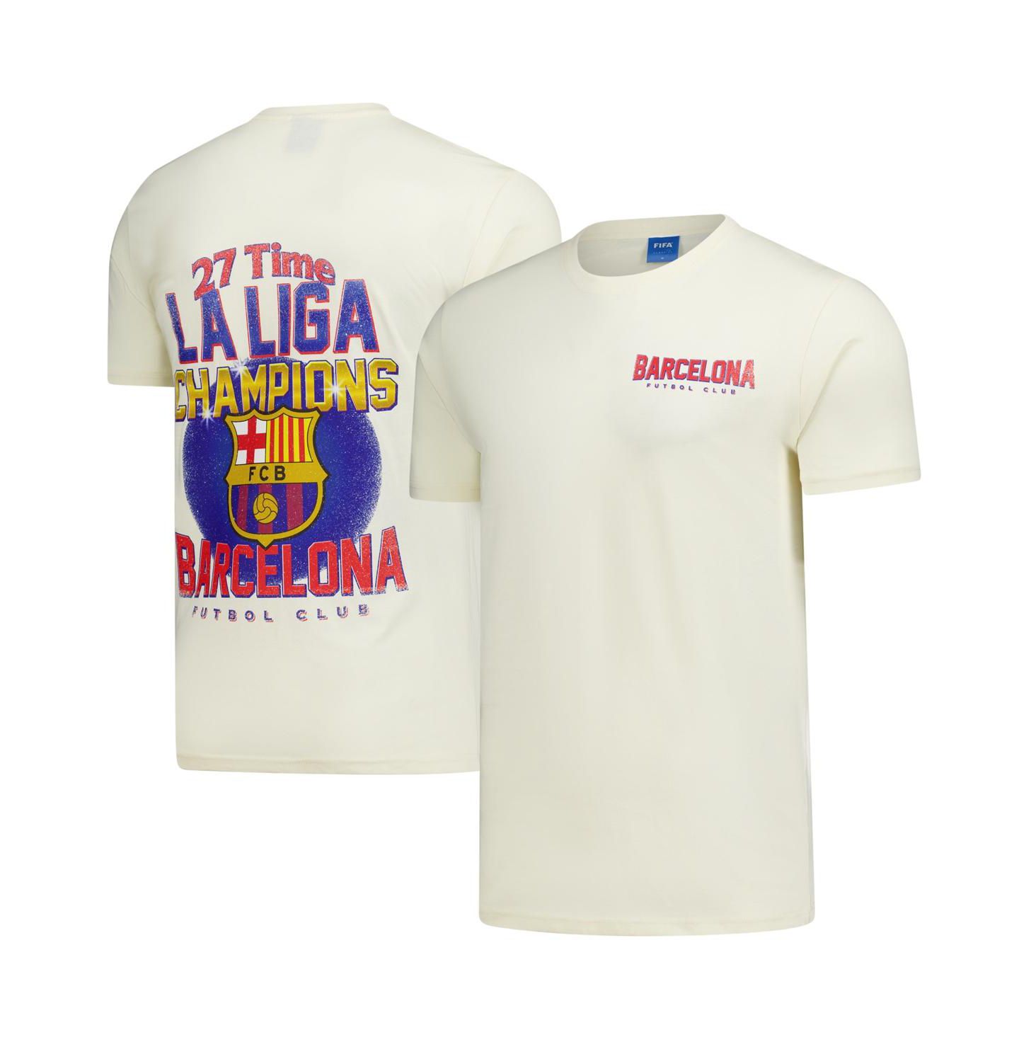 Футболка Peace Collective Cream Barcelona Champion — фото 1