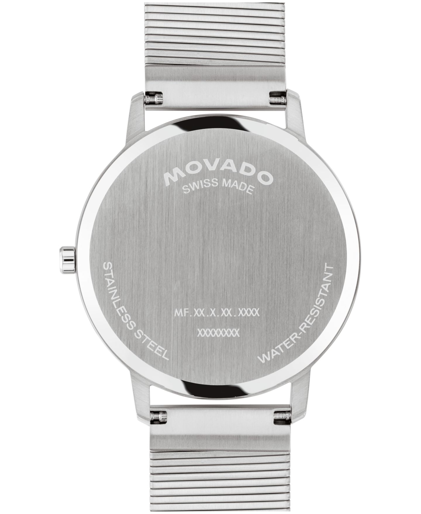 Часы Unisex Movado Face Swiss Quartz Stainless Steel Watch 41mm — фото 3