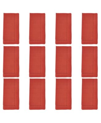 Hemstitched Border Napkins, Set of 12