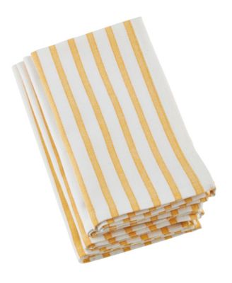 Striped Design Table Napkins, Set of 4