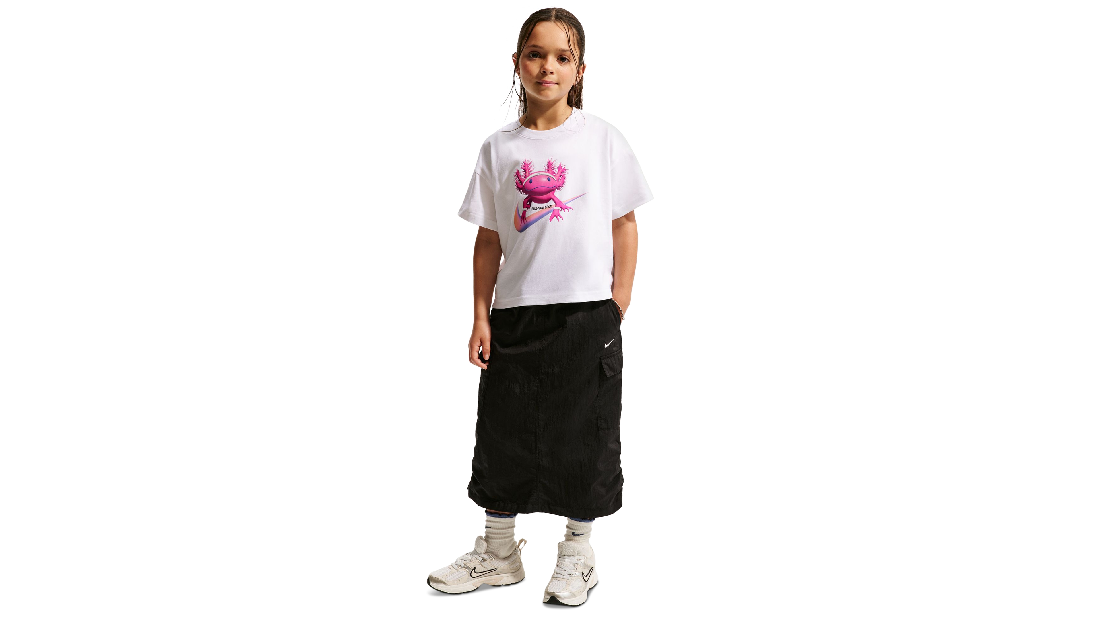 Nike Girls' 8-18 Sportswear Boxy T-Shirt