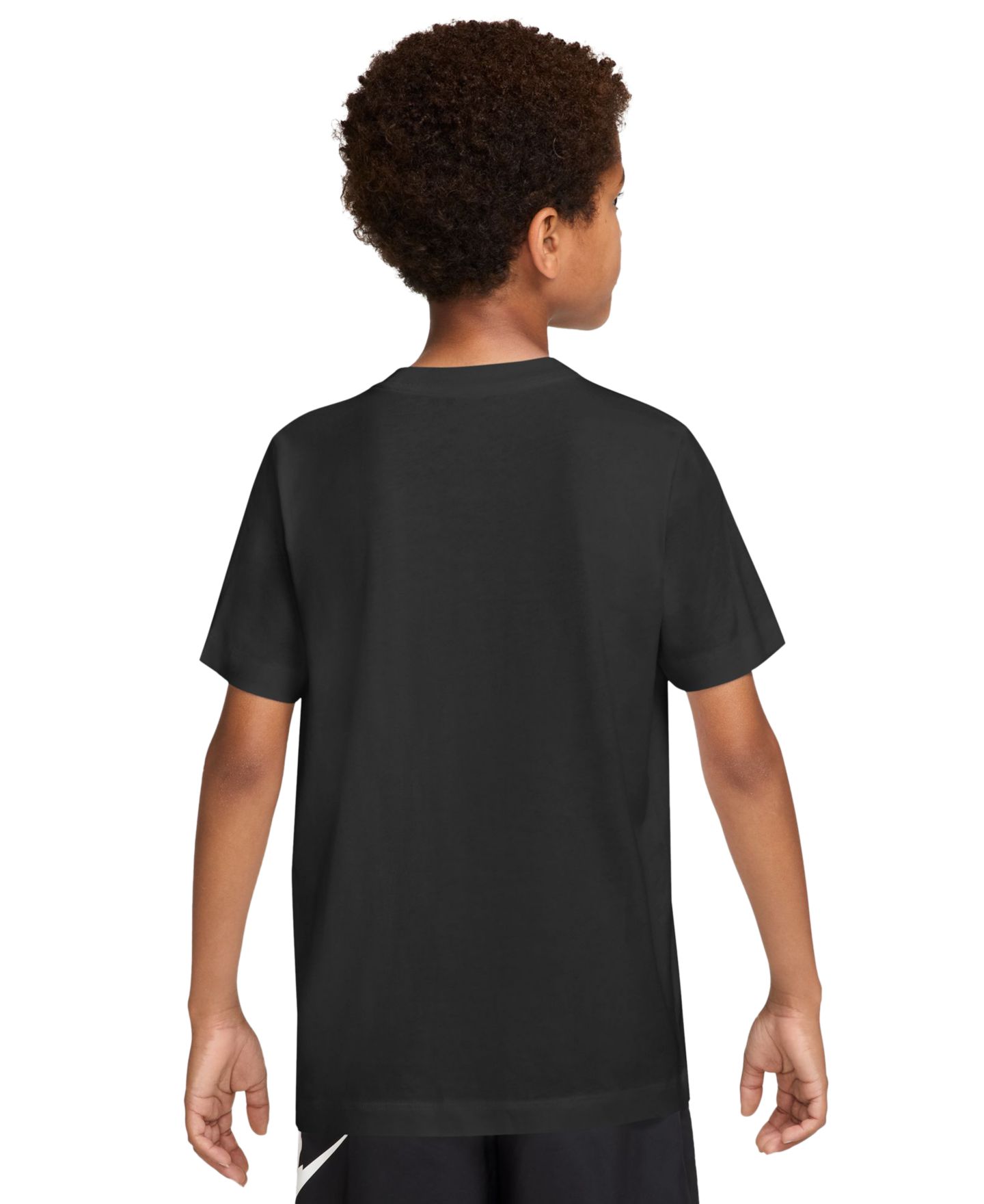 Футболка Nike Sportswear Short-Sleeve T-Shirt для мальчиков, цвет: Чёрный — фото 3