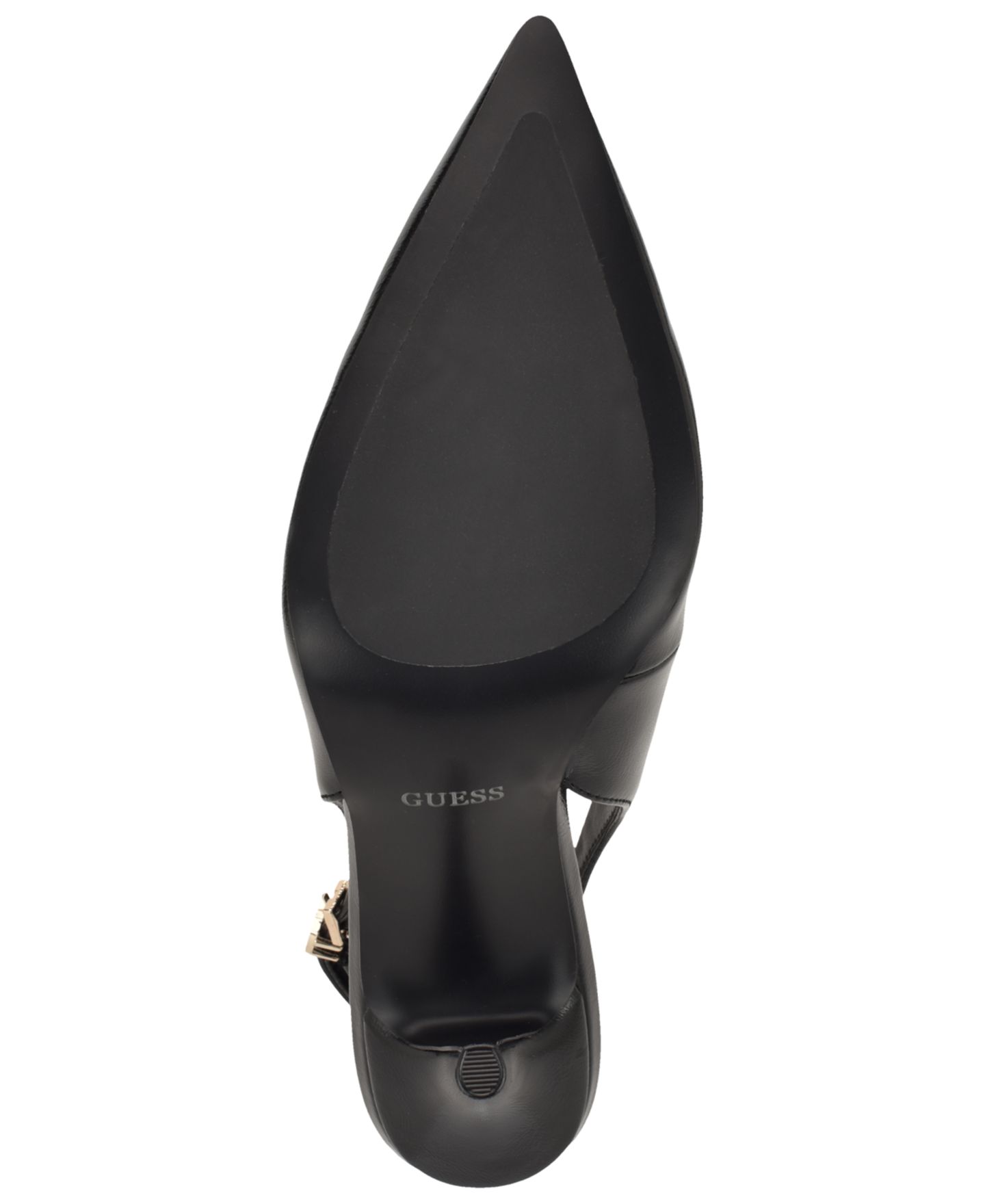 Женские туфли GUESS Princelsa Pointed Toe Slingback Pumps, цвет: Чёрный лаковый — фото 5