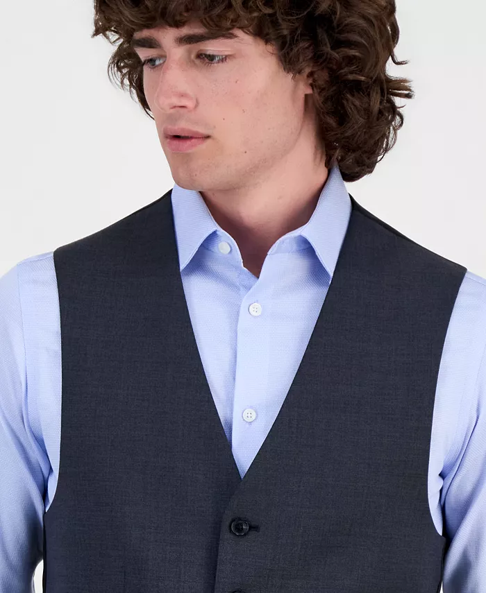 Men's Modern-Fit Wool TH-Flex Stretch Suit Separates Vest - thumbnail 6